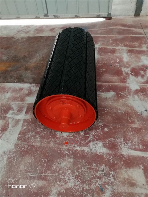 diamond rubber Replaceable Pulley Lagging conveyor